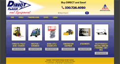 Desktop Screenshot of directforklift.com