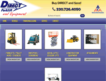 Tablet Screenshot of directforklift.com